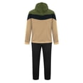 thumbnail image 2 of guisaled Men Tracksuit Set 2 Piece Athletic Colorblock Sports Casual Sweatsuit Pullover Hooded Shirts Drawstring Sweatpants Suit, 2 of 6