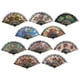 thumbnail image 1 of Abanicos de mano plegables HUNANBANG, 12 piezas, diseño floral español, 1 of 7