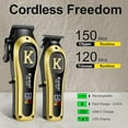 thumbnail image 3 of KEMEI Cordless Hair Clippers for Men Professional,Hair Trimmer,Mens Barber Clippers and Trimmers Set,Electric Hair Cutting Kit,Clipper for Barbers,Rechargeable Haircut Tools, 1800 1801, 3 of 7