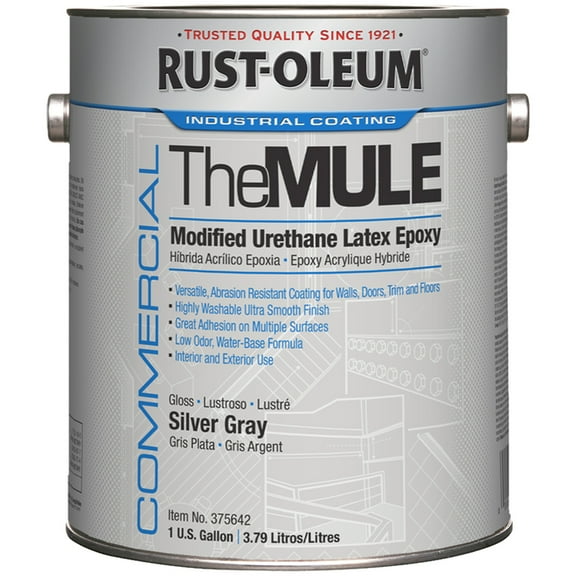 20-Pack of 1 gal Rust-Oleum 375642 Silver Gray MULE Modified Urethane Latex Epoxy, Gloss