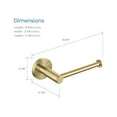 thumbnail image 5 of Bathroom Toilet Paper Holder - Wall Mounted Brass Roll Holder - Brushed Gold Finish - Renaissance Revival Style, 5 of 5