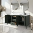 thumbnail image 4 of Vanity Art 60" Bathroom Vanity with Sink, Freestanding Storage Cabinet with Engineered Marble Top, Flip Down Tray, Drawer, and Shelve, 4 of 5