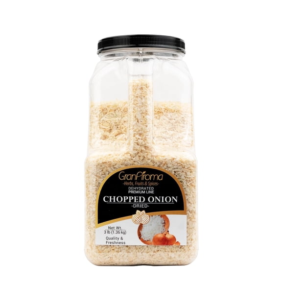 GranAroma Chopped Onion, Cut & Dried, Soups & Casseroles, Versatile Ingredient 3 Pound