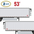 thumbnail image 2 of Set of 2 - 53' 53 ft 53 feet Trailer Length Vinyl Decal Sticker - Many Colors & Sizes - Trailer Sign Semi-Trailer Length Number Truck Safety Markings for Dry Van and Reefer Trailers (7" x 5", Red), 2 of 8
