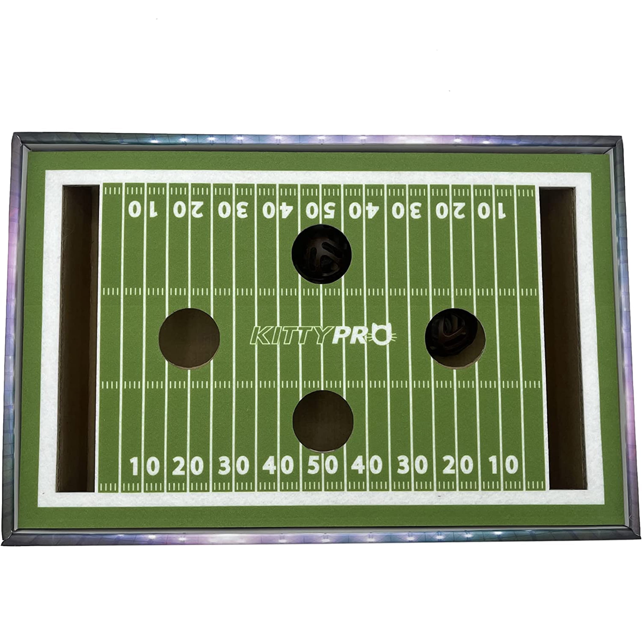 Pets First NCAA Cat Scratcher Box Football Field Designed Cat Scratcher & Lounge
