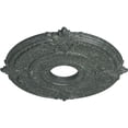 thumbnail image 3 of Ekena Millwork 18"OD x 4"ID x 5/8"P Attica Ceiling Medallion (Fits Canopies up to 5"), Hand-Painted Athenian Green Crackle, 3 of 6