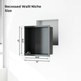 thumbnail image 5 of 304 Stainless Steel Shower Niche | Bathroom Wall Niche Insert & Recessed Shelf Organizer, 5 of 5