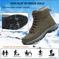 thumbnail image 5 of Northblanc Mens Snow Boots Water Resistant Hiking Boots Non-slip Winter Warm Fur Lined Comfort Outdoor Camping Shoes, 5 of 9