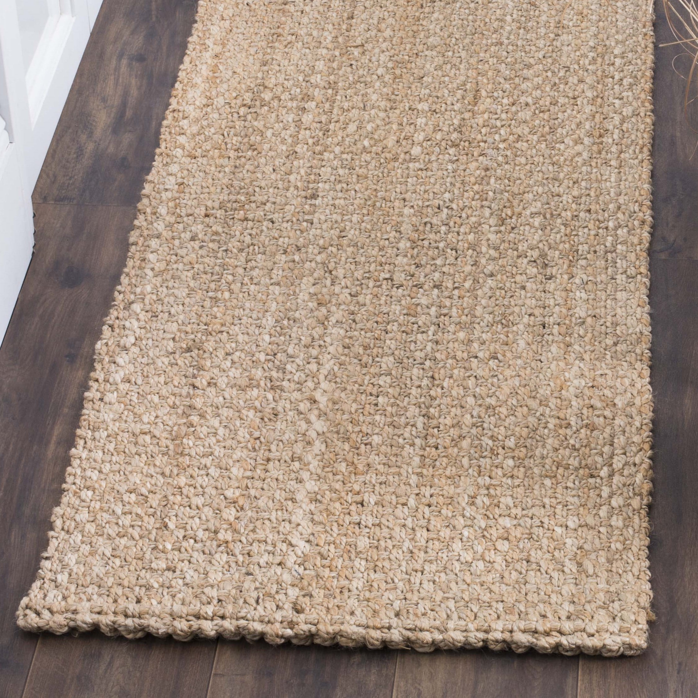 SAFAVIEH Natural Fiber Malcolm Braided Jute Runner Rug, Natural, 2'3" x 20'