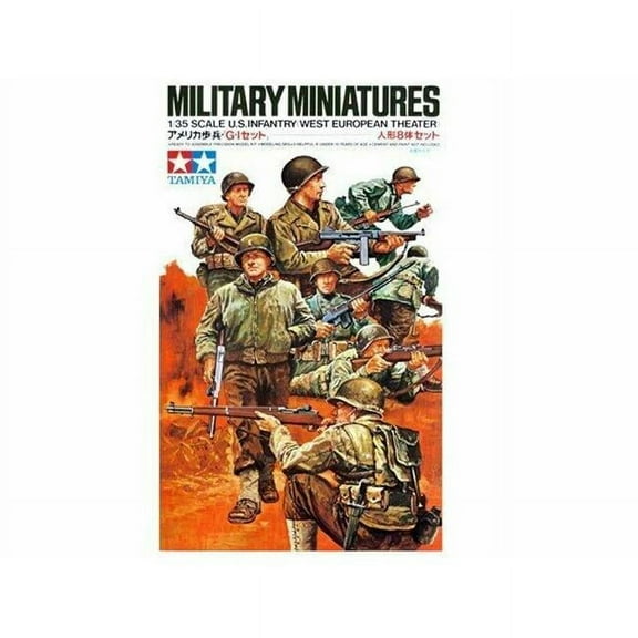 Tamiya TAM35048 1 by 35 US Infantry EUR Theater Miniature Plastic Model Kit