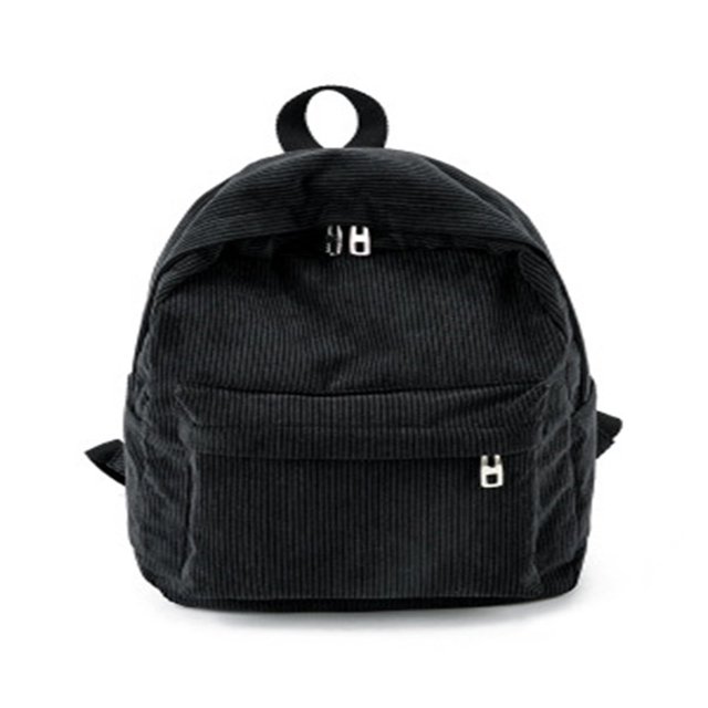 Women Corduroy Backpack Travel Rucksack Handbag School Bag