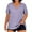 Purple, variant on MIXUE Womens Summer Tops Solid Color V Neck Short Sleeve Loose Fit Casual Plus Size Pullover T Shirts Holiday Wear,Green,XL