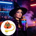 thumbnail image 2 of Aoznliie Straw Toppers, 10Pcs Silicone Straw Covers with Cute Pumpkin Skull Ghost Designs,Reusable Drink Straw Accessories for Halloween Party,4x2x2in, 2 of 9