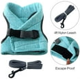 thumbnail image 3 of Cat Harness - Ultralight Cat Harness and Leash Set Leak Proof Adjustable Kitten Harness for Puppy Rabbit Ferret （green ， M）, 3 of 5