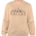thumbnail image 2 of Skyline Dallas Texas Sweatshirt Unisex Large Sand, 2 of 5