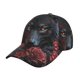 thumbnail image 1 of Fotbe Rose Full Moon Black Wolf Gorro Clásico de Béisbol, Gorra Ajustable con Broche Snapback, Gorro de Exterior de Algodón Suave, 1 of 6