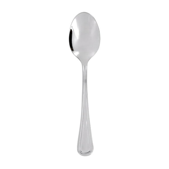 Flatware Elegance 7.5" Silver Stainless Steel A.D. Coffee Spoon 18/10 (Set of 12)