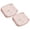 Pink, variant on Cozeii 2Pcs Chair Cushion, Dining Chair Seat Cushion, Lace Cotton Ruffled Pad, Non Slip Decorative Chair Pad for Kitchen, Banquet, Home Decor, 17.7x17.7 Inch, Pink