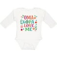 thumbnail image 3 of Inktastic Oma and Opa Love Me Girls Long Sleeve Baby Bodysuit, 3 of 5