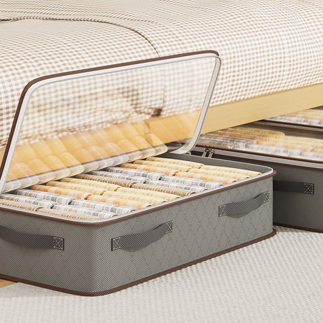 Contenedor De Almacenamiento Debajo De La Cama, Bolsa De Almacenamiento Debajo De La Cama De Gran Apertura A Prueba De Polvo, 100x50x18cm, Para Armario
