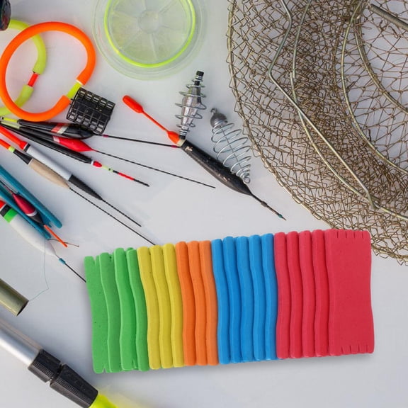 ibasenice 20Pcs Portable Sponge Fishing Line Spool Storage Assorted Colors for Hook and Line Safety