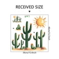 thumbnail image 4 of Adhesivos de pared de PVC con diseño de cactus tropicales, sol y desierto, 40 x 40 cm, 4 of 4
