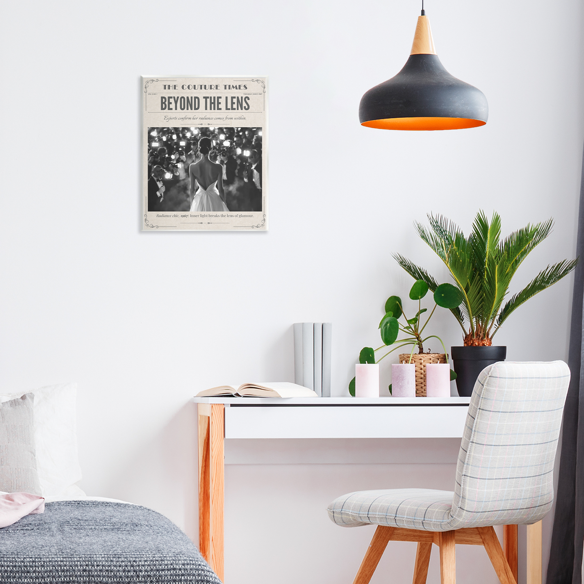 The Couture Times Magazine Wall Plaque Art, design by A Barefoot Stylist