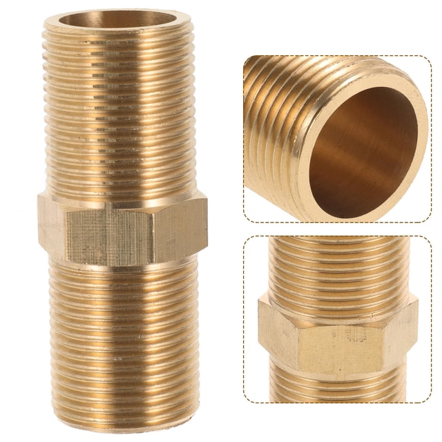 HEALEEP Water Heater Hose Connector Air Hose Fitting Brass 1Set for Professionals