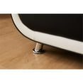 thumbnail image 4 of Home Square 3-Piece Set with Faux Leather Sofa & 2 Chairs in Black and White, 4 of 12