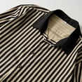 thumbnail image 5 of GigrtiJin Mens Button down Shirts Long Sleeve Striped Casual Lapel Shirt Business Fashion Loose Basic Tops Blouse, 5 of 6