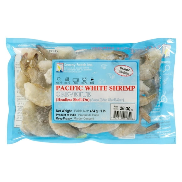 Searay Raw Medium White Shrimp, 454g