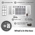thumbnail image 3 of Bevoi BEV12WiNMiD 12,000 BTU EasyCool Window Air Conditioner with Remote 115V 15A in White, 3 of 6