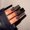 Glue Type, variant on Cross-border Black Matte Dark Series European, American And French Style Nail Tip Long Wearable Water Pipe Nail Press On Nails