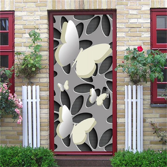 Wallpaper D Door Mural DIY Vinyl Self-adhesive Removable Waterproof Poster Home ration Wall Art Mura