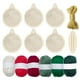 thumbnail image 1 of 6 piezas de , piezas de madera, adornos navideños, colgantes para colgar, artesanías de madera, bricolaje, decoración navideña de macramé, 1 of 3