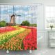 thumbnail image 1 of ABPHQTO Tradicional Holanda Holanda Paisaje holandés Un típico molino de viento Cortina de ducha 152x180 cm ABPHQTO PKNMT60x72Shower-5532, 1 of 2