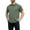 Army Green, variant on FAIWAD Mens Golf Shirts Short Sleeve Stretch Muscle Workout Golf T-Shirts Lapel Button Work Outdoor Athletic Tees
