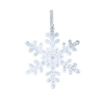 Lilixerw Snowflake Ornaments,Glitter Snowflake Ornaments with Hanging String for Christmas Tree Window Home Decoration