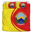 thumbnail image 3 of Macedonia del Norte Escudo de Armas Juego de cama Círculo RLT7, 3 of 5