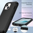 thumbnail image 6 of iPhone 14 Plus / iPhone 15 Plus Case Cover Dual  Layer Rugged / Heavy Duty / Shockproof 6.7" Black, 6 of 6