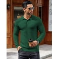 thumbnail image 4 of COOFANDY Men's Long Sleeve Lightweight Knit Polo Shirt - Fashion Casual Collared T-Shirt Sweater, 4 of 6