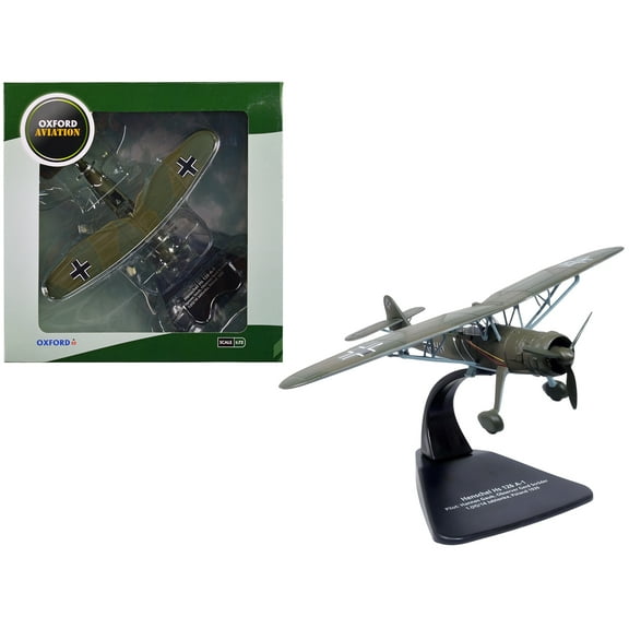 Henschel Hs 126 A-1 Reconnaissance Aircraft German Luftwaffe "Oxford Aviation" 1/72 Diecast Model Airplane by Oxford Diecast
