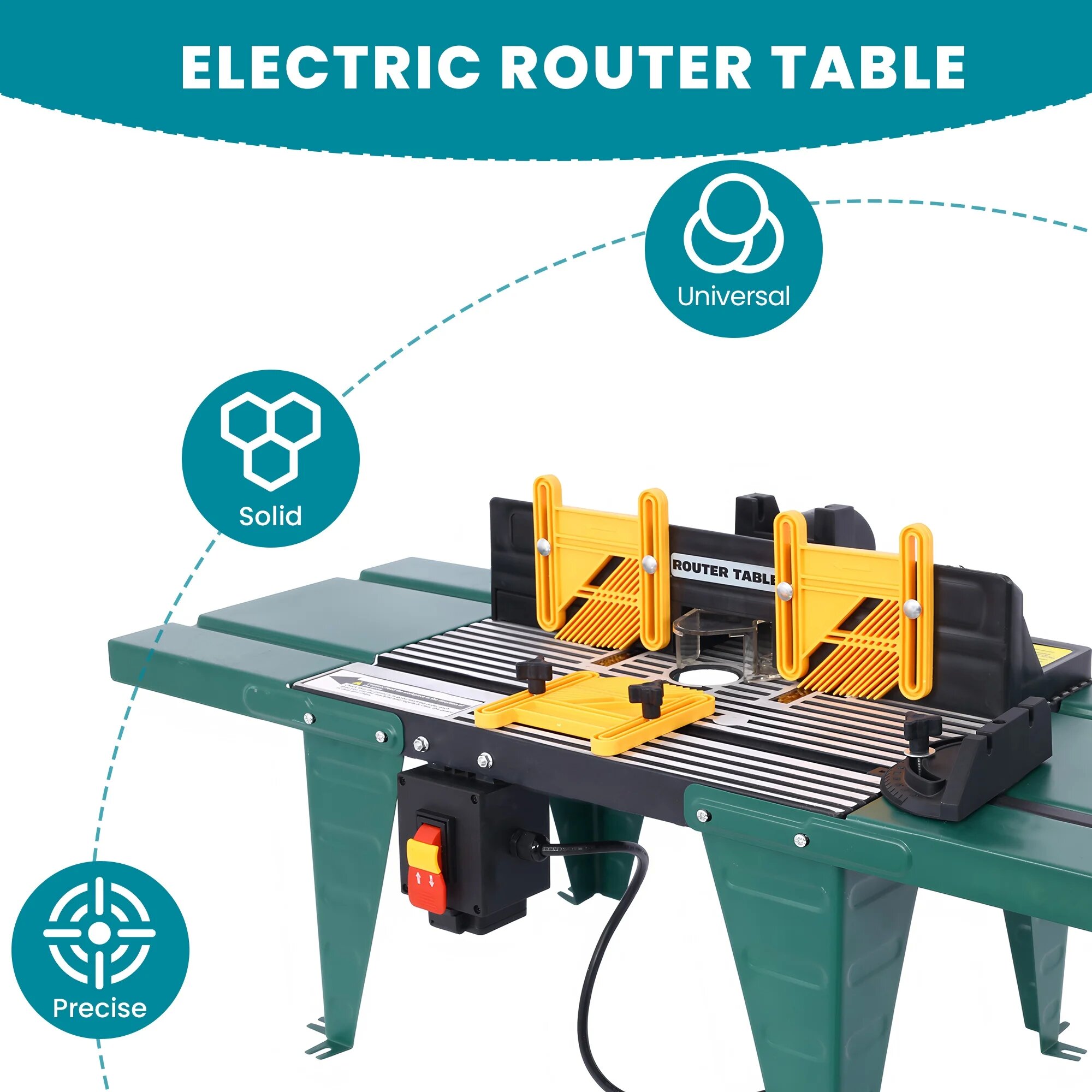 Electric Benchtop Router Table , Wood Woodworking Router Table For Precision Cutting,Craftsman Miter Tool