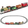 Classic Train Set For Kids With Music and Lights Battery Operated Railway Car Set