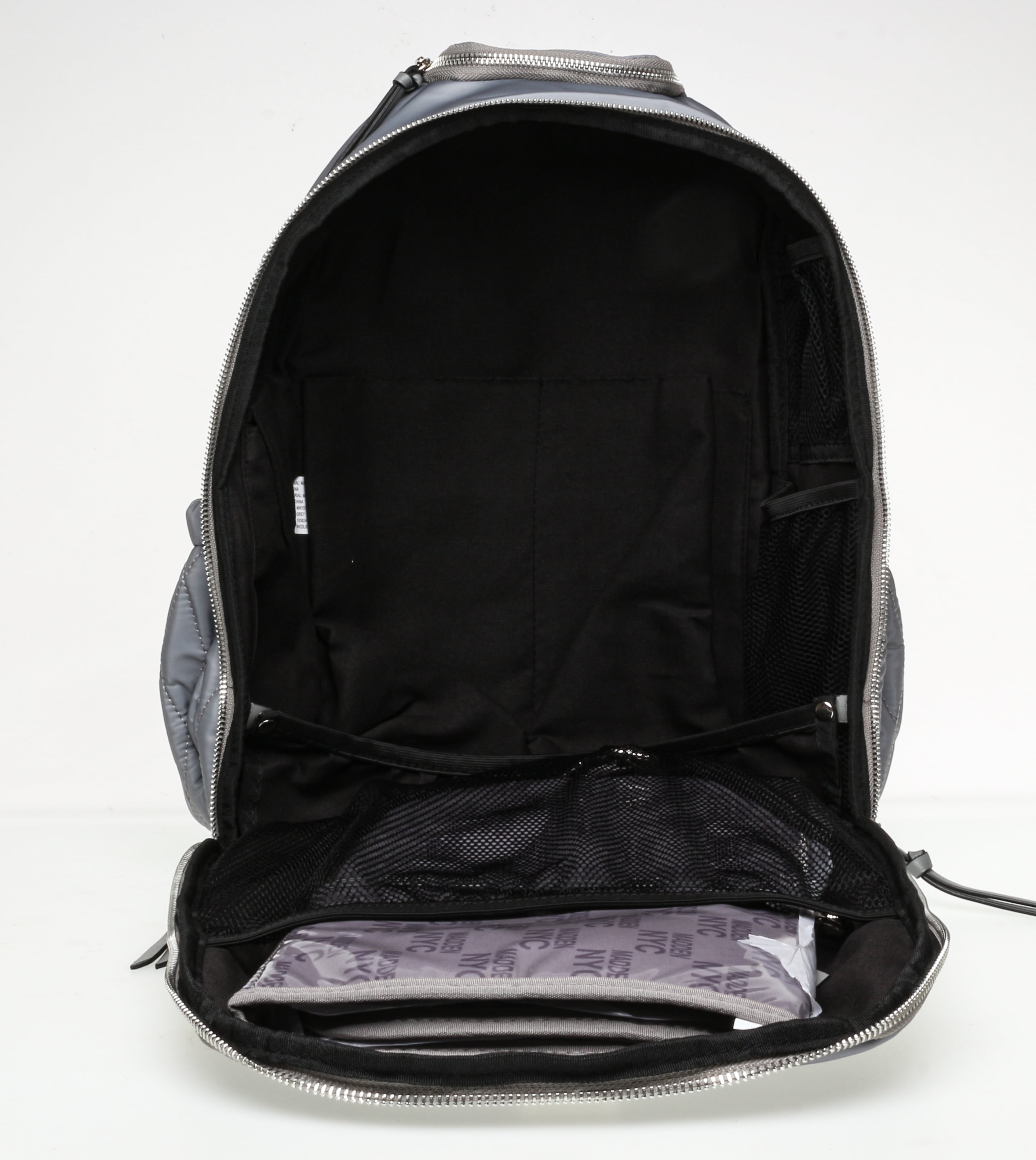 Madden NYC Women's Diaper Backpack Quilted Grey