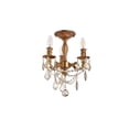 thumbnail image 2 of Elegant Lighting Rosalia 13" 3 Light Royal Crystal Chandelier, 2 of 2