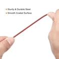 thumbnail image 3 of Unique Bargains Security Cable 2.5mm x 0.5m/1.64ft Coated Luggage Lock Wire Rope with Double Loop, Clear Red, 3 Pack, 3 of 5
