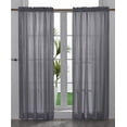 thumbnail image 2 of Yancorp Non-See-Through Velvet Opaque Privacy Curtains 2 Panels Drapes for Living Room Bedroom Doorway Divider Semi Sheer Curtain Kithen Window Panels (Grey, W52 X L108), 2 of 5