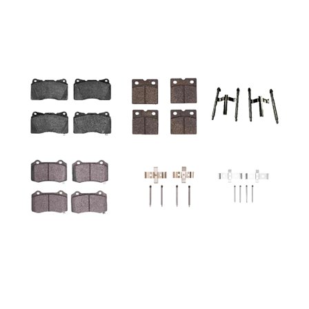 Tesla Model S Complete Brake Pad Bundle Kit, Front  Rear, 2012-2021