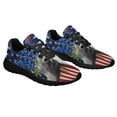 thumbnail image 6 of Texas Bluebonnet Flowers American flag Shoes Sneakers Black Size 10.5, 6 of 7